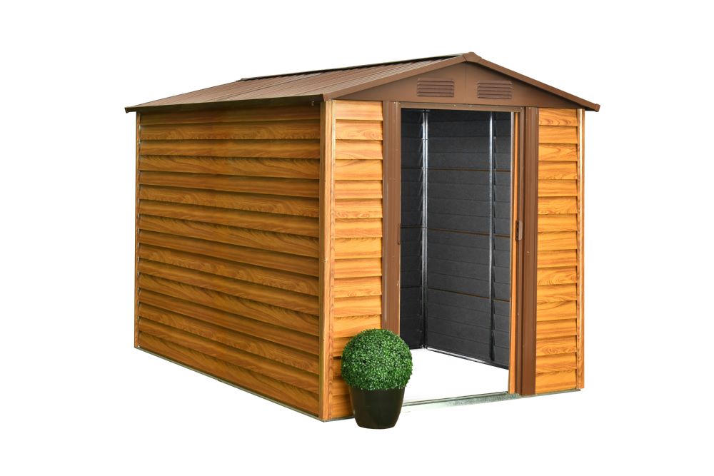 Produktbild Pergart Gerätehaus Frankfurt II 86 Holzoptik 2360 x 1950 mm bild 4