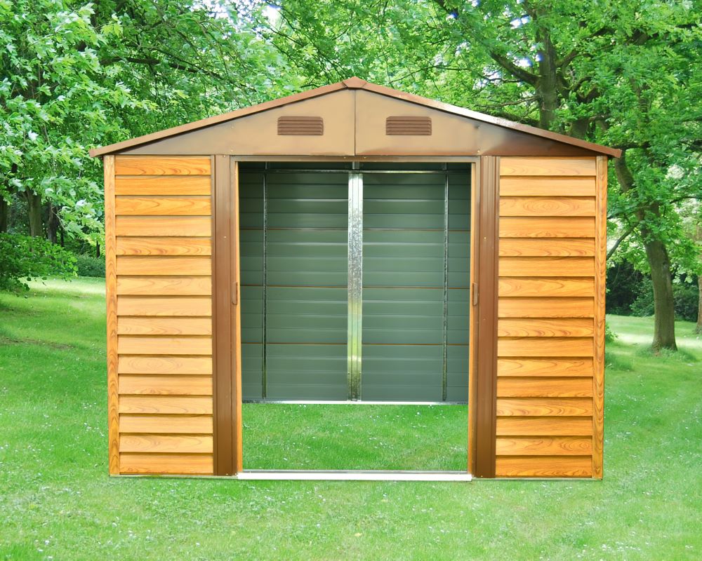 Produktbild Pergart Gerätehaus Frankfurt II 911 Holzoptik 3230 x 2780 mm bild 3