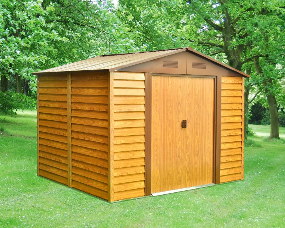 Produktbild Pergart Gerätehaus Frankfurt II 911 Holzoptik 3230 x 2780 mm bild 5