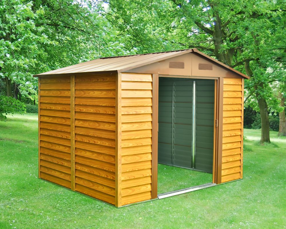 Produktbild Pergart Gerätehaus Frankfurt II 911 Holzoptik 3230 x 2780 mm bild 6