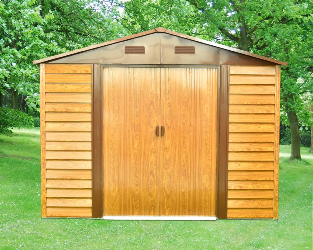 Produktbild Pergart Gerätehaus Frankfurt II 911 Holzoptik 3230 x 2780 mm bild 7