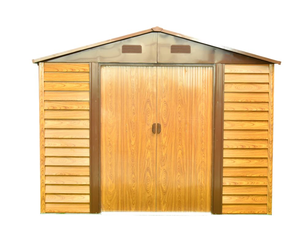 Produktbild Pergart Gerätehaus Frankfurt II 911 Holzoptik 3230 x 2780 mm