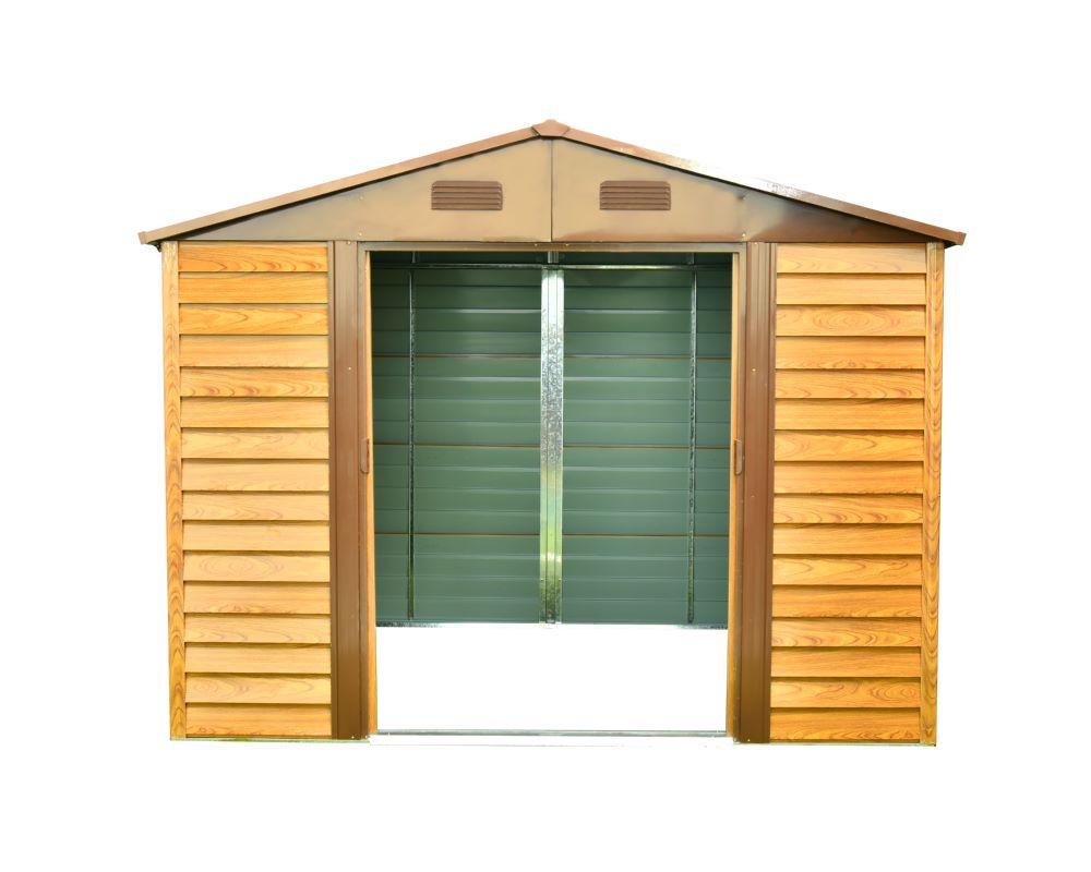 Produktbild Pergart Gerätehaus Frankfurt II 911 Holzoptik 3230 x 2780 mm bild 8