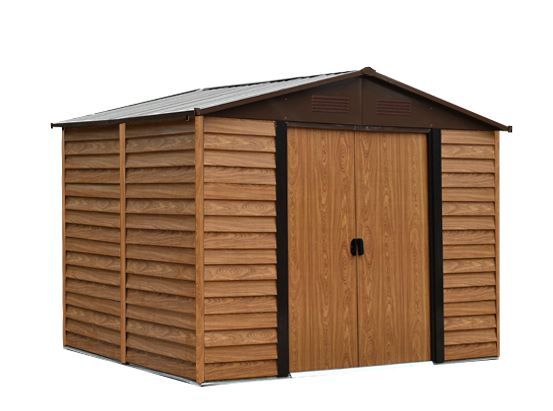 Produktbild Pergart Gerätehaus Frankfurt II 1112 Holzoptik 3660 x 3210 mm