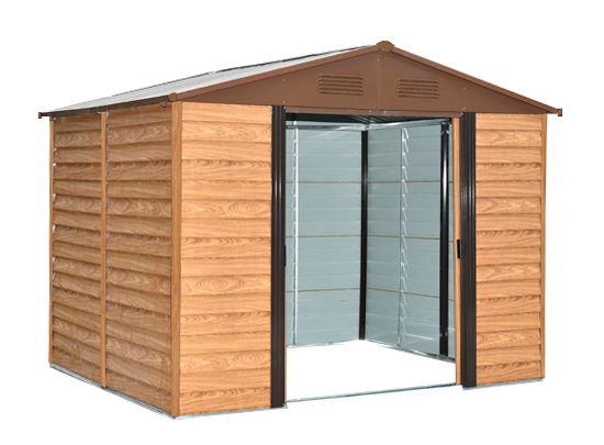 Produktbild Pergart Gerätehaus Frankfurt II 1112 Holzoptik 3660 x 3210 mm bild 2