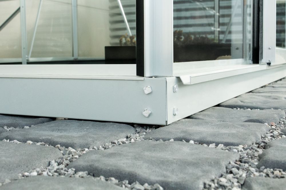 Produktbild Vitavia Fundament 5000 5900 für Gewächshaus 6 cm Aluminiumgrau