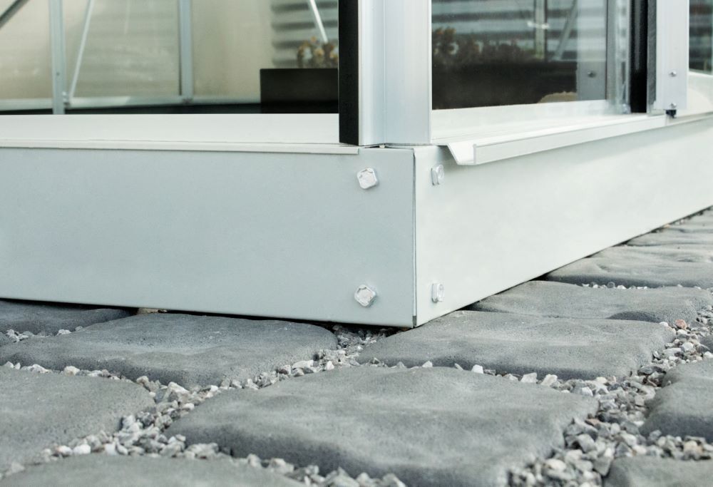 Produktbild Vitavia Fundament 5000 für Gewächshaus 12,5 cm aluminiumgrau