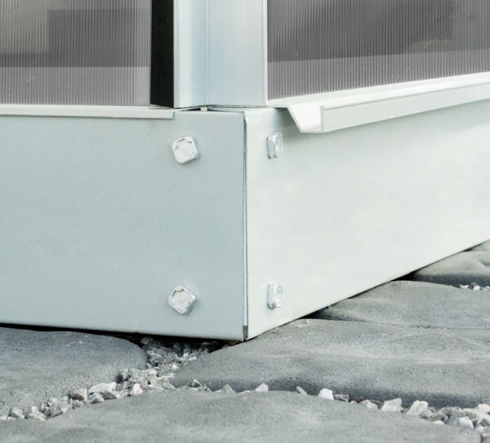 Produktbild Vitavia Fundament 6200 für Gewächshaus 12,5 cm aluminiumgrau bild 2