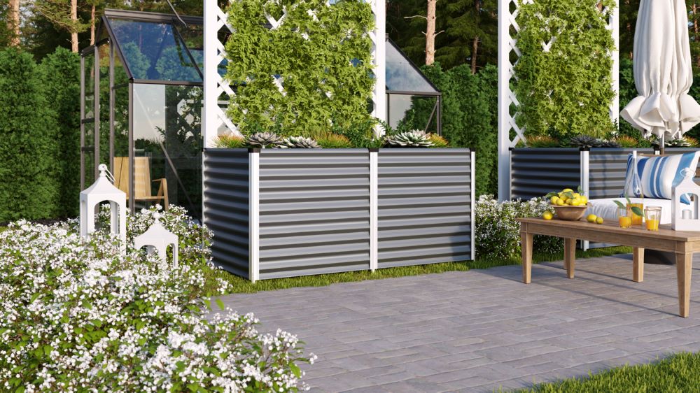 Produktbild Vitavia Hochbeet Linus 858 granit alu Nutzfläche 1.81 qm bild 2