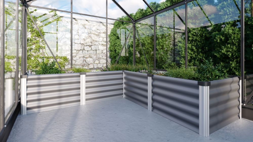 Produktbild Vitavia Hochbeet Linus In Out 401 Größe M granit alu bild 2