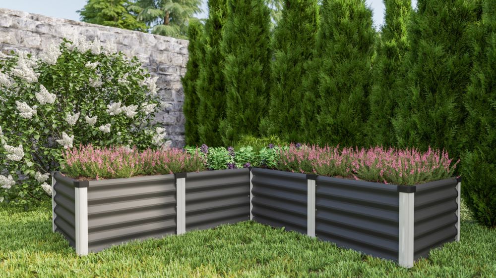 Produktbild Vitavia Hochbeet Linus In Out 401 Größe M granit alu bild 3