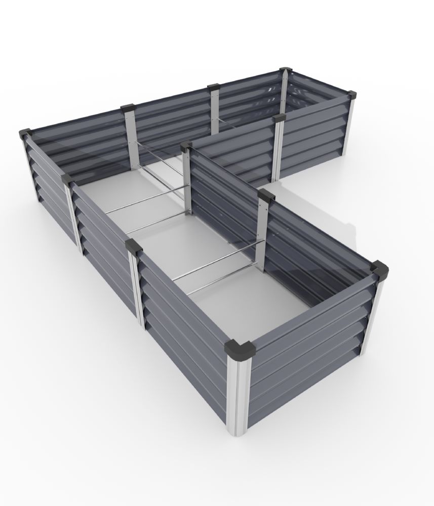 Produktbild Vitavia Hochbeet Linus In Out 401 Größe M granit alu