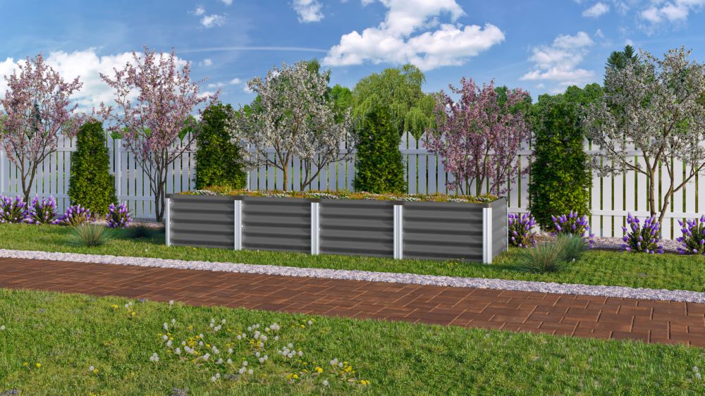 Produktbild Vitavia Hochbeet Linus In Out 401 Größe L granit alu bild 2