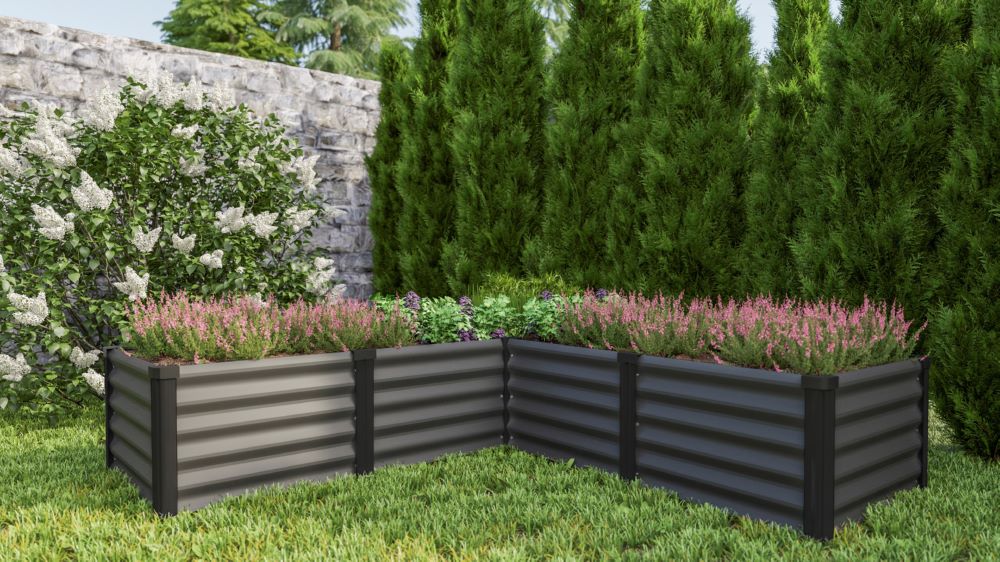 Produktbild Vitavia Hochbeet Linus In Out 401 Größe M granit schwarz