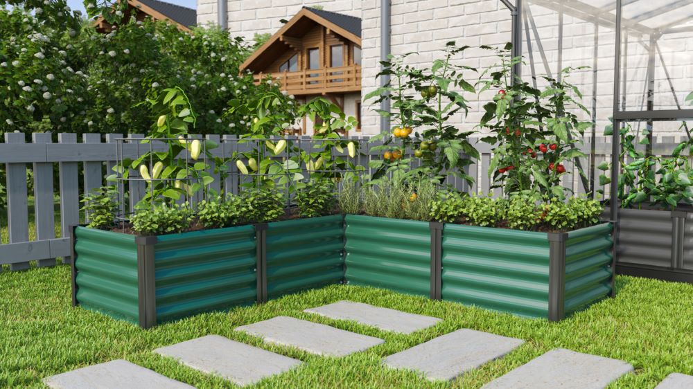 Produktbild Vitavia Hochbeet Linus In Out 401 Größe M 1850 mm seegras