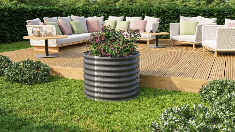 Produktbild Vitavia Hochbeet Vita Rund 630 granit mit 0.67 qm Nutzfläche bild 2