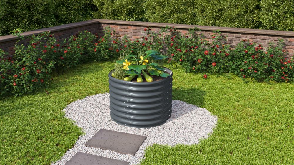 Produktbild Vitavia Hochbeet Vita Rund 630 granit mit 0.67 qm Nutzfläche bild 3