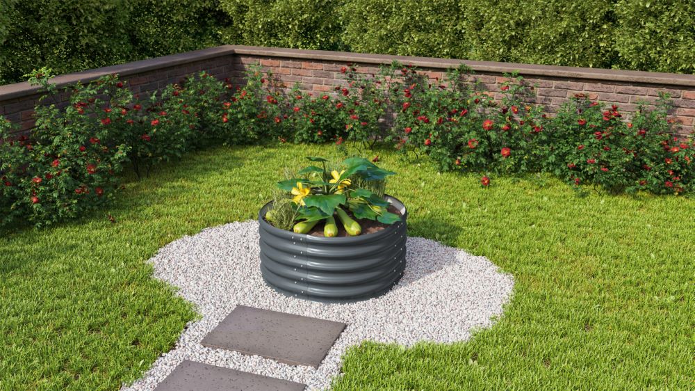 Produktbild Vitavia Hochbeet Vita Blech Rund 401 granit bild 3