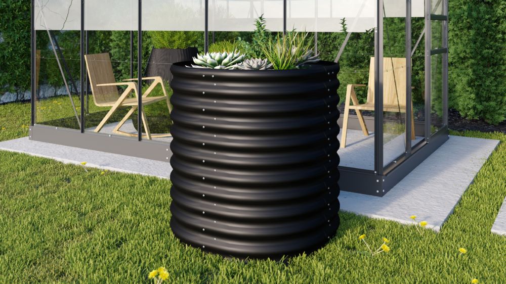 Produktbild Vitavia Hochbeet Vita Rund 858 schwarz Fläche 0.67 qm bild 2