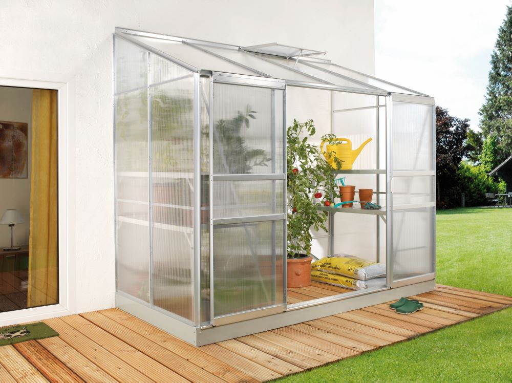 Produktbild Vitavia Anlehngewächshaus Ida 3300 HKP 2550 x 1315 mm Alu
