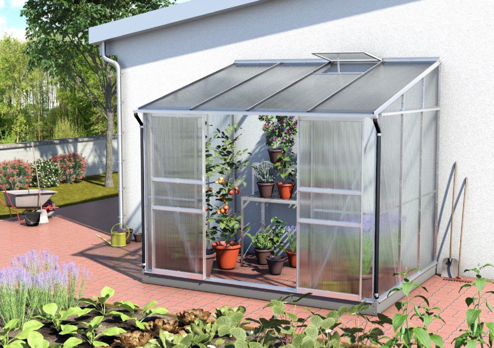 Produktbild Vitavia Ida Anlehngewächshaus 5200 HKP 2621 x 2014 mm Alu