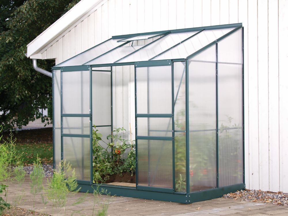 Produktbild Vitavia Anlehngewächshaus Ida 3300 HKP Breite 2550 mm smaragd