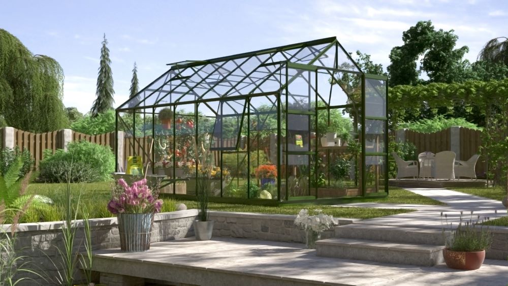 Produktbild Vitavia Gewächshaus Jupiter 11500 ESG 3 mm 2570 x 4450 mm