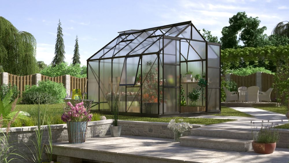 Produktbild Vitavia Gewächshaus Jupiter 8300 HKP 6 mm 2570 x 3210 mm