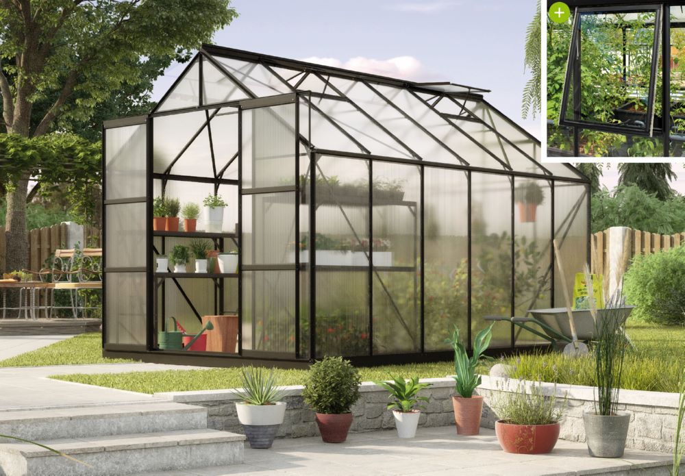 Produktbild Vitavia Gewächshaus Jupiter 9900 HKP 6 mm Höhe 1535 mm