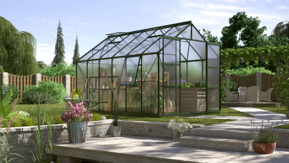 Produktbild Vitavia Gewächshaus Jupiter 9900 HKP 6 mm in smaragd