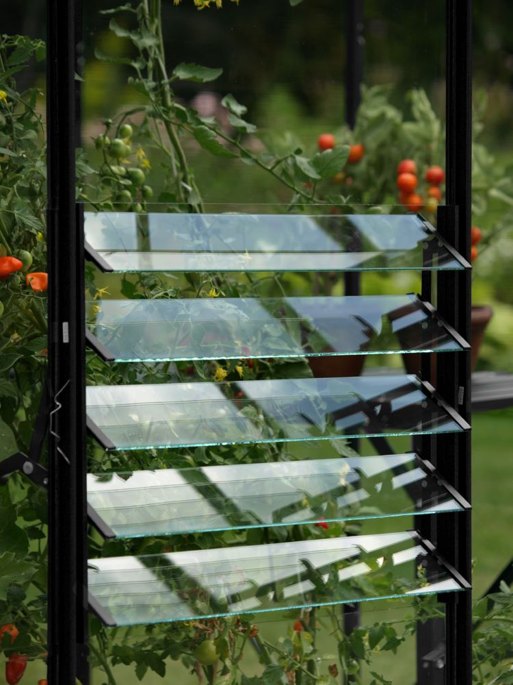 Produktbild Vitavia Lamellen Wandfenster schwarz mit ESG 3 mm bild 2