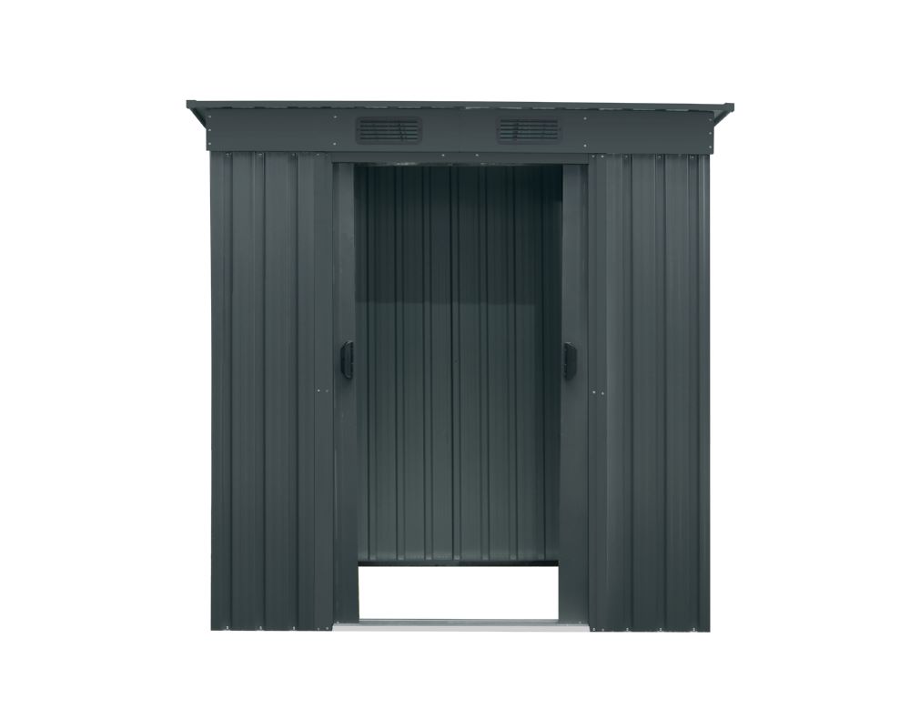 Produktbild Pergart Gerätehaus Leipzig II 64 anthrazit 1740 x 1100 mm bild 6