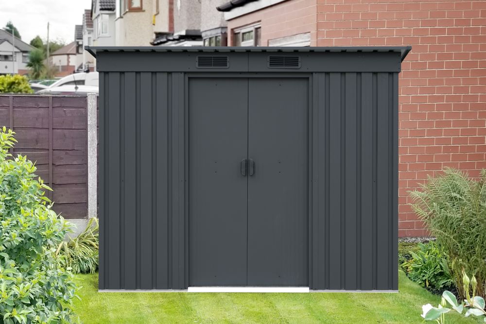 Produktbild Pergart Gerätehaus Leipzig II 84 anthrazit 2170 x 1110 mm bild 5