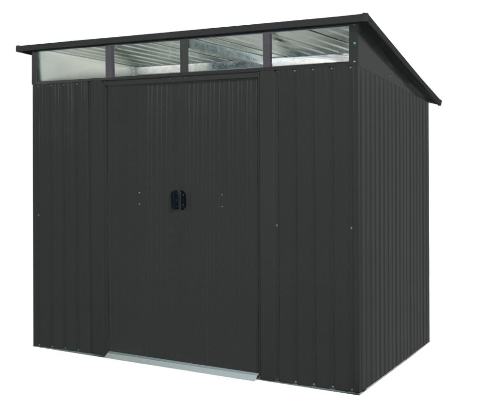 Produktbild Pergart Gerätehaus Lübeck 86 anthrazit 2380 x 1940 mm bild 5