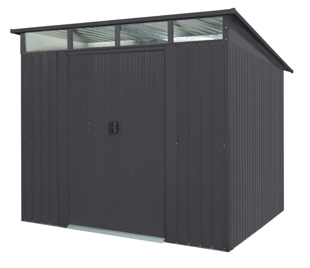 Produktbild Pergart Gerätehaus Lübeck 89 anthrazit 2380 x 2780 mm bild 6