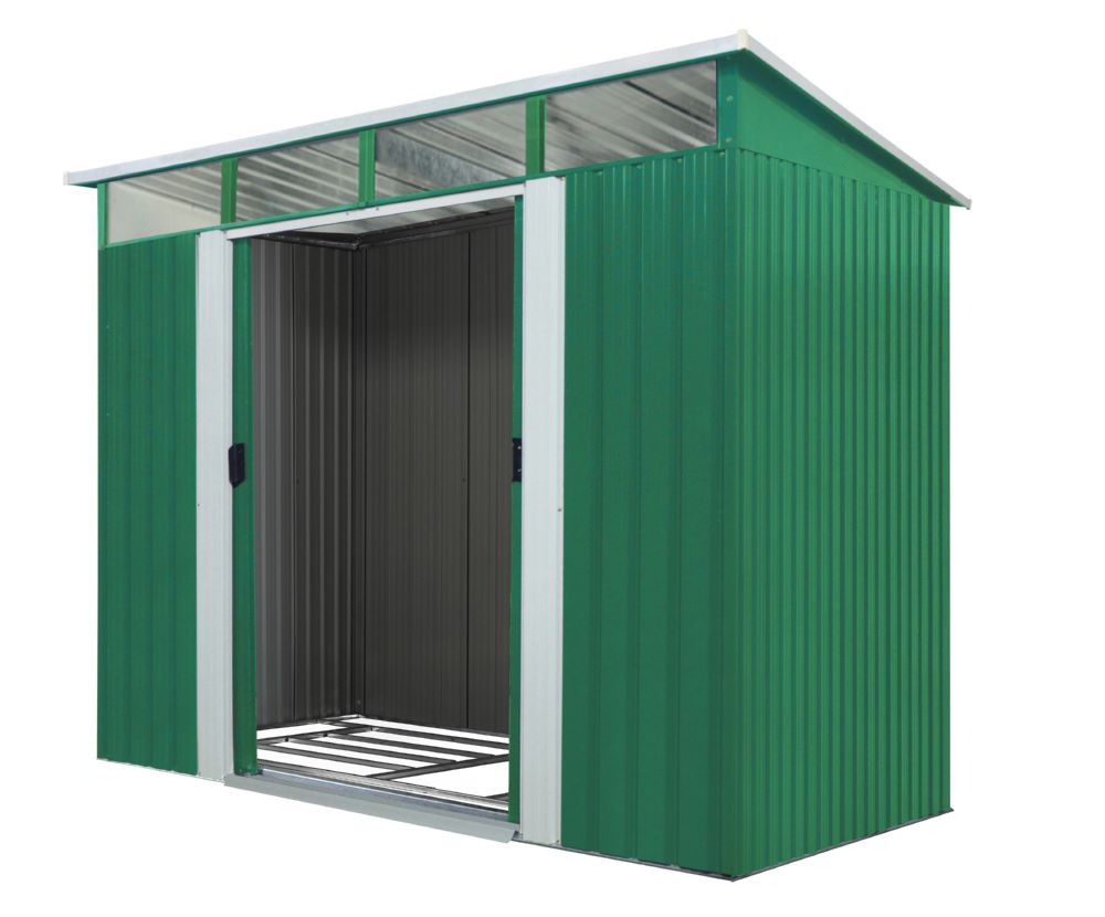 Produktbild Pergart Gerätehaus Lübeck 86 tanne weiß 2380 x 1940 mm bild 7