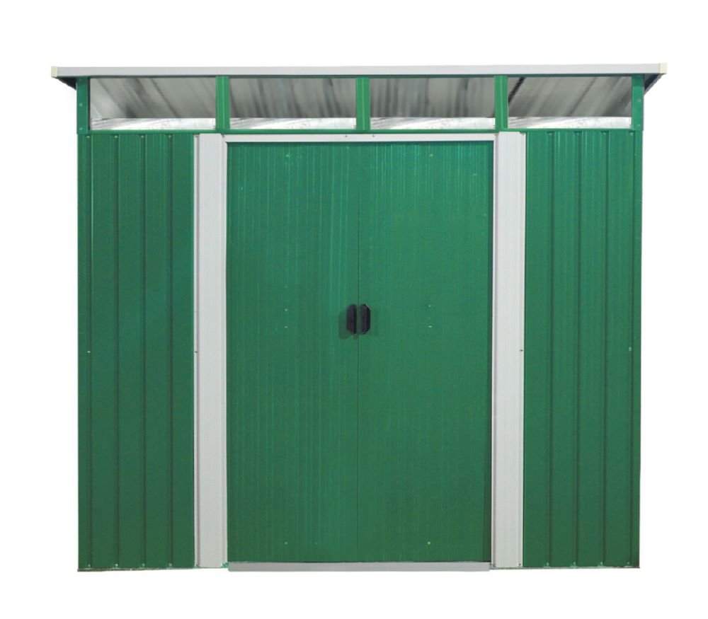 Produktbild Pergart Gerätehaus Lübeck 89 tanne weiß 2780 x 2380 mm bild 1