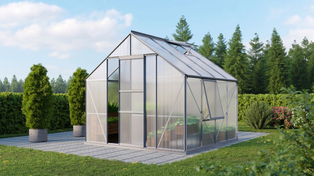 Produktbild Vitavia Gewächshausbausatz Meridian 1 6700 HKP 4 mm Alu