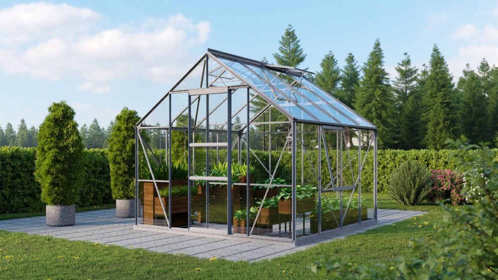 Produktbild Vitavia Gewächshausbausatz Meridian 1 6700 ESG 3 mm alu bild 2