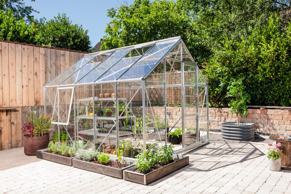 Produktbild Vitavia Gewächshaus Meridian 1 8300 ESG 3 mm Traufe 1374 mm bild 2