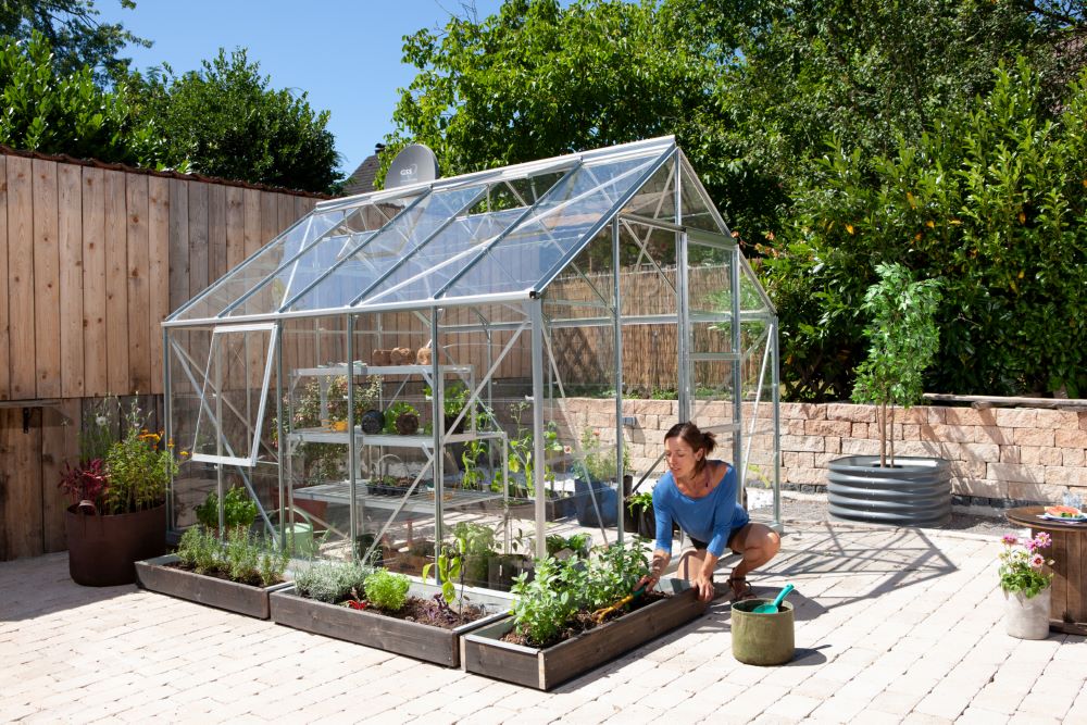 Produktbild Vitavia Gewächshaus Meridian 1 8300 ESG 3 mm Traufe 1374 mm bild 3