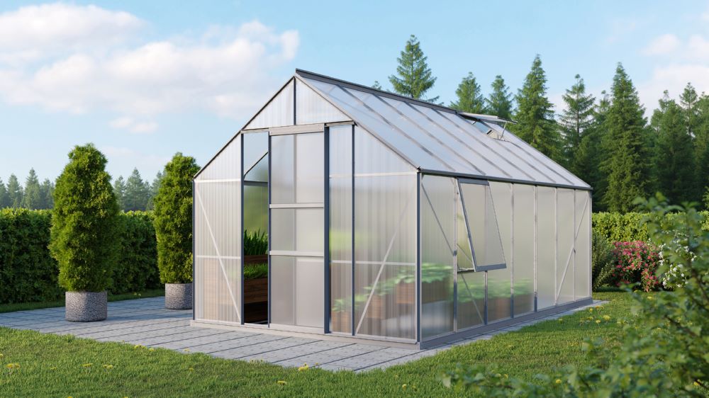 Produktbild Vitavia Gewächshaus Meridian 1 11500 HKP 4 mm Traufenhöhe 1374 mm