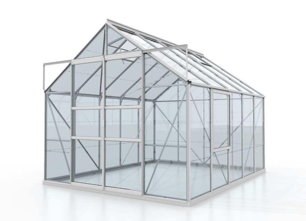 Produktbild Vitavia Gewächshaus Meridian 2 8300 Maße 3210 x 2570 mm alu