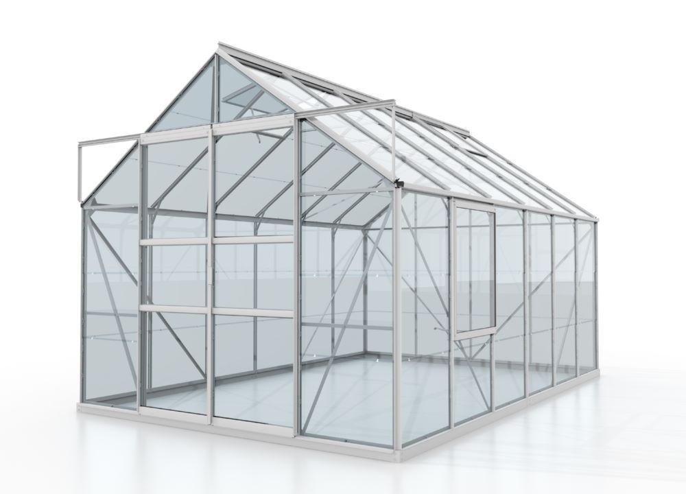 Produktbild Vitavia Gewächshausbausatz Meridian 2 9900 Maße 2570 x 3830 mm alu