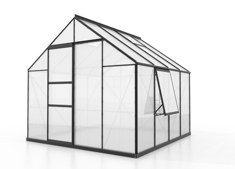 Produktbild Vitavia Gewächshaus Meridian 1 6700 HKP 4 mm Traufenhöhe 1374 mm