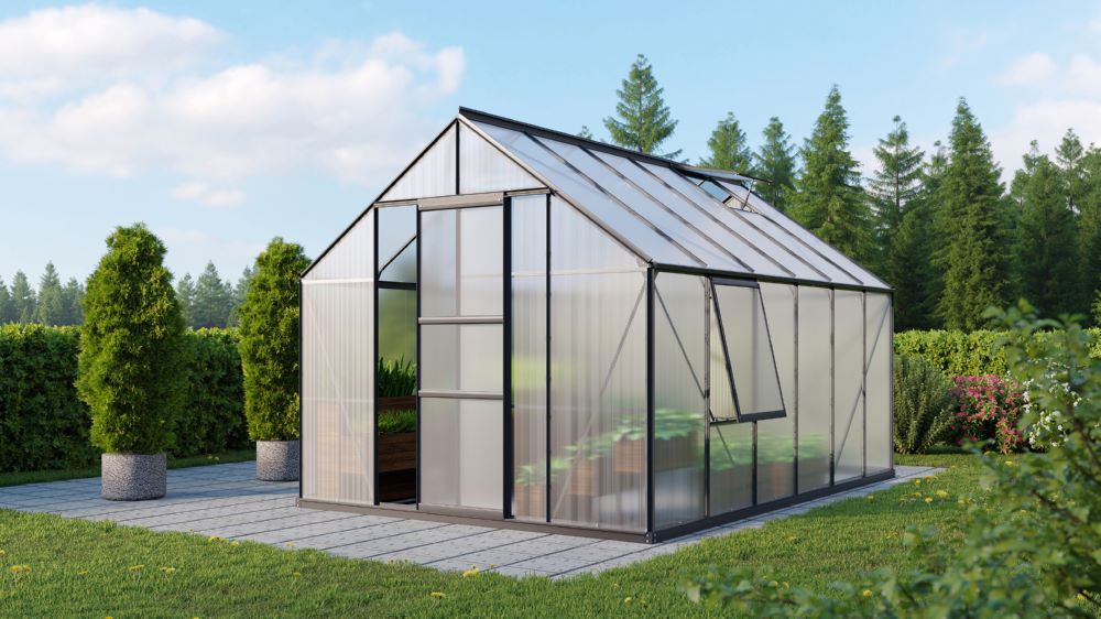 Produktbild Vitavia Gewächshaus Meridian 1 9900 Maße 3830 x 2570 mm