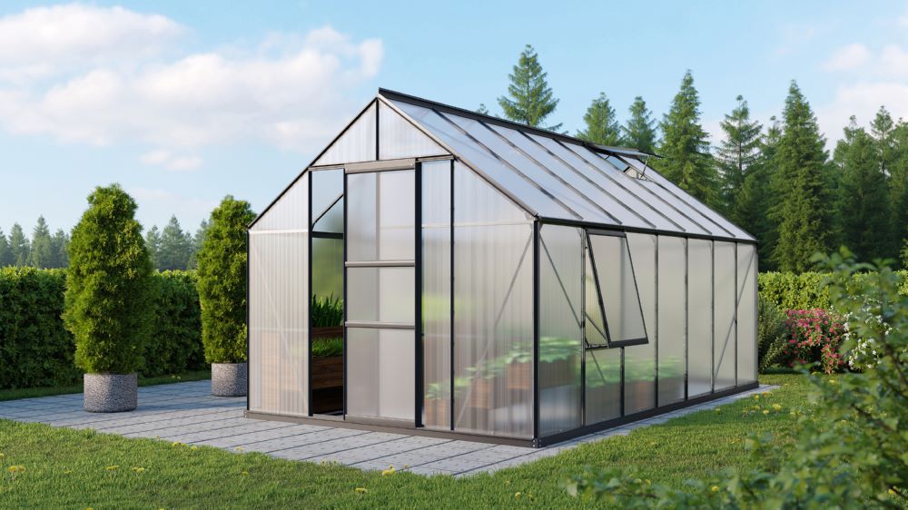 Produktbild Vitavia Gewächshaus Meridian 1 11500 HKP 6 mm Traufe 1374 mm