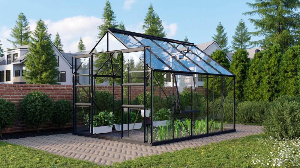 Produktbild Vitavia Meridian 2 8300 ESG 3 mm schwarz B 2570 x L 3210 mm bild 2