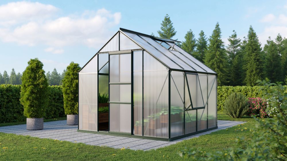 Produktbild Vitavia Gewächshaus Meridian 1 6700 HKP 4 mm Farbe smaragd bild 2