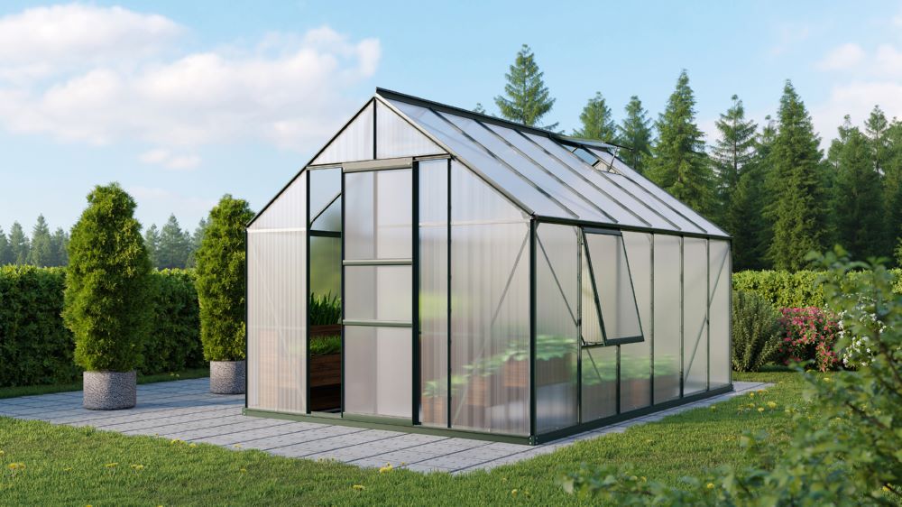 Produktbild Vitavia Gewächshaus Meridian 1 9900 HKP 6 mm in smaragd